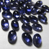 4x6 mm - 25 Pcs - Trully Gorgeous High Quality Natural Deep Blue Colour - IOLITE - Oval Shape Cabochon Trully Very Rare items